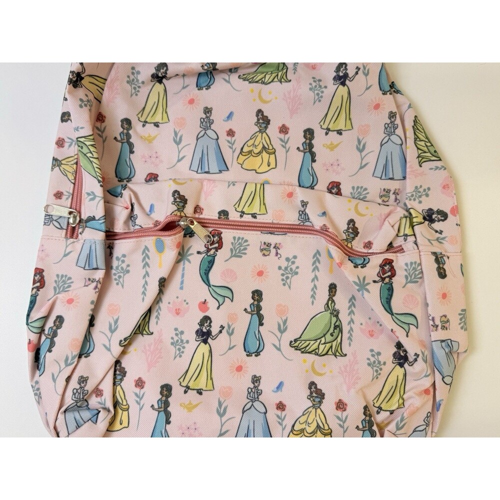 New Fast Forward Disney Princess Pink Multi-Color Large Backpack Book Bag NWT - Picture 2 of 9